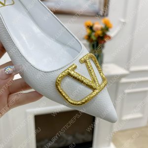 VALENTINO V BUCKLE PUMPS WHITE SW2S0Q63DSH0NO - Image 6