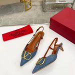 VALENTINO VLOGO SIGNATURE SLINGBACK PUMP BLUE 2W2S0Q70DSH0NO