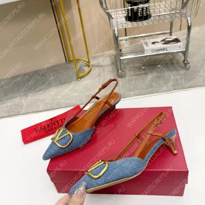 VALENTINO VLOGO SIGNATURE SLINGBACK PUMP BLUE 2W2S0Q70DSH0NO - Image 7