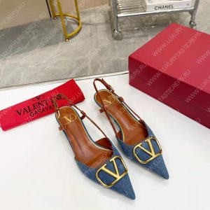 VALENTINO VLOGO SIGNATURE SLINGBACK PUMP BLUE 2W2S0Q70DSH0NO - Image 9