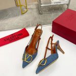 VALENTINO VLOGO SIGNATURE SLINGBACK PUMP BLUE ZW2S0R01MZF0NO
