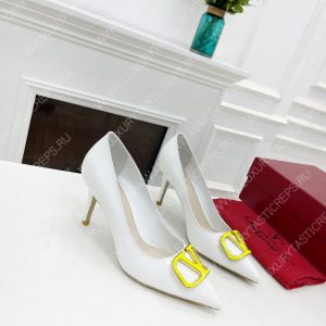 VALENTINO V BUCKLE PUMPS WHITE 1W2S0FH8LAFGF9 - Image 3