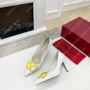 VALENTINO V BUCKLE PUMPS WHITE 1W2S0FH8LAFGF9 - Image 6