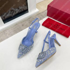 VALENTINO VLOGO SIGNATURE SLINGBACK PUMP BLUE ZW2S0R01MZF0NO - Image 6