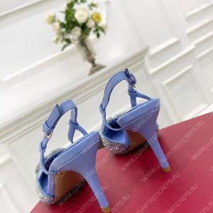 VALENTINO VLOGO SIGNATURE SLINGBACK PUMP BLUE ZW2S0R01MZF0NO - Image 8