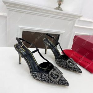 VALENTINO VLOGO SIGNATURE SLINGBACK PUMP BLACK ZW2S0R01MZF0NO - Image 4