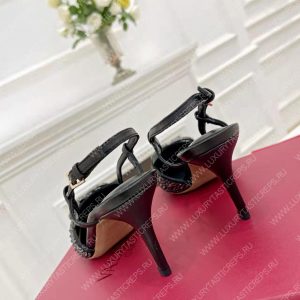 VALENTINO VLOGO SIGNATURE SLINGBACK PUMP BLACK ZW2S0R01MZF0NO - Image 8