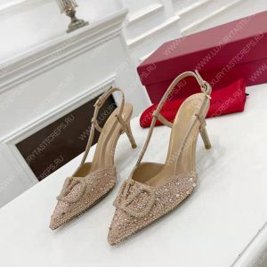 VALENTINO VLOGO SIGNATURE SLINGBACK PUMP NUDE ZW2S0R01MZF0NO - Image 4