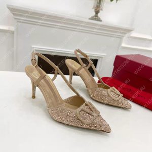 VALENTINO VLOGO SIGNATURE SLINGBACK PUMP NUDE ZW2S0R01MZF0NO - Image 5