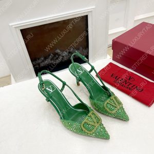 VALENTINO VLOGO SIGNATURE SLINGBACK PUMP GREEN ZW2S0R01MZF0NO - Image 9