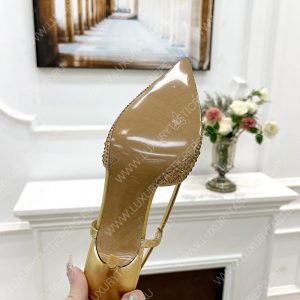 VALENTINO VLOGO SIGNATURE SLINGBACK PUMP GOLDEN ZW2S0R01MZF0NO - Image 4