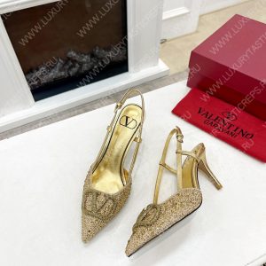 VALENTINO VLOGO SIGNATURE SLINGBACK PUMP GOLDEN ZW2S0R01MZF0NO - Image 5