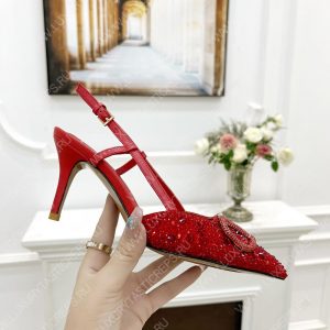 VALENTINO VLOGO SIGNATURE SLINGBACK PUMP RED ZW2S0R01MZF0NO - Image 4