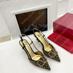 VALENTINO VLOGO SIGNATURE SLINGBACK PUMP BLACK ZW2S0R01MZF0NO - Image 5