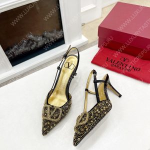 VALENTINO VLOGO SIGNATURE SLINGBACK PUMP BLACK ZW2S0R01MZF0NO - Image 8