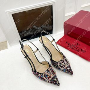 VALENTINO VLOGO SIGNATURE SLINGBACK PUMP MULTICOLOUR ZW2S0R01MZF0NO - Image 6