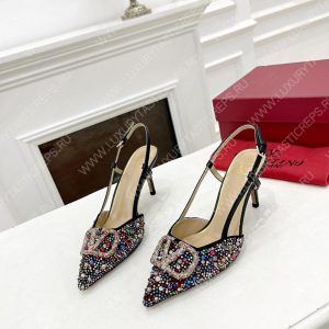 VALENTINO VLOGO SIGNATURE SLINGBACK PUMP MULTICOLOUR ZW2S0R01MZF0NO - Image 9