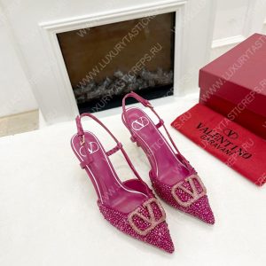 VALENTINO VLOGO SIGNATURE SLINGBACK PUMP PINK ZW2S0R01MZF0NO - Image 3