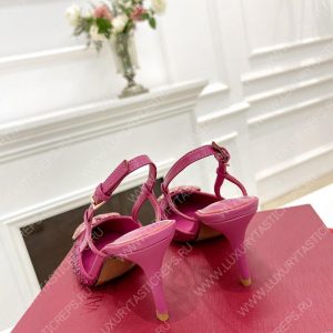VALENTINO VLOGO SIGNATURE SLINGBACK PUMP PINK ZW2S0R01MZF0NO - Image 7