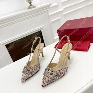 VALENTINO VLOGO SIGNATURE SLINGBACK PUMP MULTICOLOUR ZW2S0R01MZF0NO - Image 6