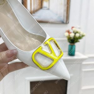 VALENTINO V BUCKLE PUMPS WHITE 1W2S0FH8LAFGF9 - Image 4