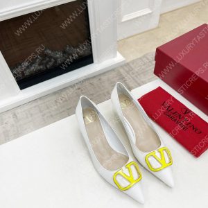 VALENTINO V BUCKLE PUMPS WHITE 1W2S0FH8LAFGF9 - Image 8