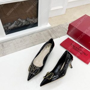 VALENTINO V BUCKLE PUMPS BLACK 1W2S0FH8LAFGF9 - Image 4