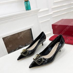 VALENTINO V BUCKLE PUMPS BLACK 1W2S0FH8LAFGF9 - Image 7