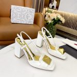 VALENTINO ONE STUD LEATHER SLINGBACK WHITE 1W2S0ER2LAFGF9