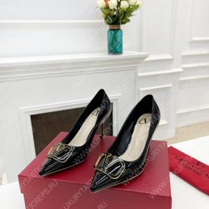 VALENTINO V BUCKLE PUMPS BLACK 1W2S0FH8LAFGF9 - Image 9
