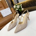 VALENTINO VLOGO SIGNATURE SLINGBACK PUMP POUDRE 2W2S0R01TMK
