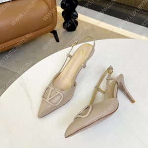 VALENTINO VLOGO SIGNATURE SLINGBACK PUMP POUDRE 2W2S0R01TMK - Image 5