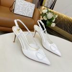 VALENTINO VLOGO SIGNATURE SLINGBACK PUMP WHITE 2W2S0R01TMK