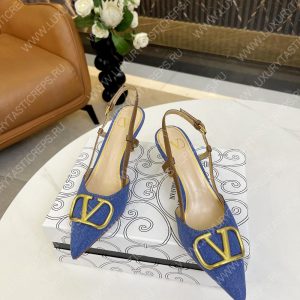 VALENTINO VLOGO SIGNATURE SLINGBACK PUMP BLUE 2W2S0R01TMK - Image 7
