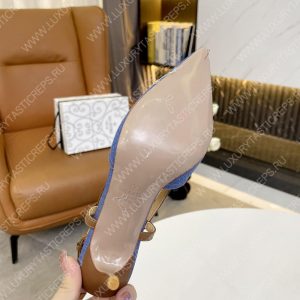VALENTINO VLOGO SIGNATURE SLINGBACK PUMP BLUE 2W2S0R01TMK - Image 8