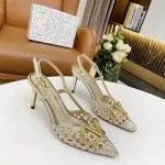 VALENTINO VLOGO SIGNATURE SLINGBACK PUMP PLATINUM 2W2S0R01TMK