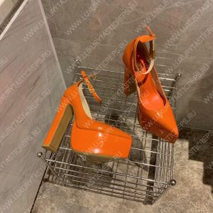 VALENTINO TAN-GO PLATFORM PUMP ORANGE WS0DQ3VNE_0NO - Image 3