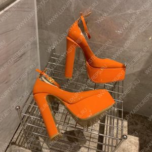 VALENTINO TAN-GO PLATFORM PUMP ORANGE WS0DQ3VNE_0NO - Image 6