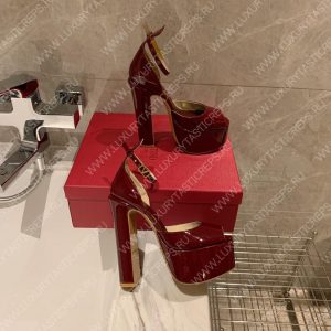 VALENTINO TAN-GO PLATFORM SANDAL VINE RED 1W2S0FE0VNE_I16 - Image 4