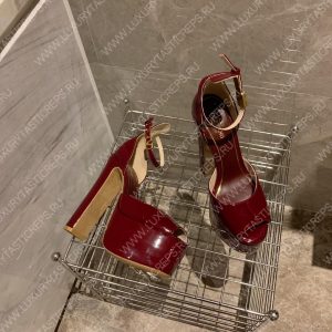 VALENTINO TAN-GO PLATFORM SANDAL VINE RED 1W2S0FE0VNE_I16 - Image 5