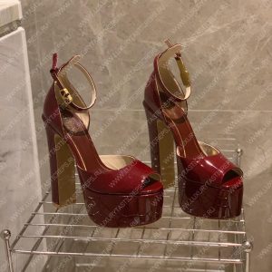 VALENTINO TAN-GO PLATFORM SANDAL VINE RED 1W2S0FE0VNE_I16 - Image 6