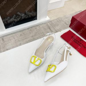 VALENTINO V BUCKLE PUMPS WHITE 1W2S0FH8LAFGF9 - Image 5