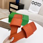 BOTTEGA VENETA DOT WAVE FLAT SANDALS ORANGE 708880V