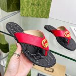 GUCCI GG THONG WEB SANDAL RED 612138
