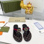 GUCCI GG THONG WEB SANDAL RED AND BLUE 612138