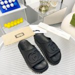 GUCCI SLIDE SANDAL BLACK 692845