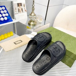 GUCCI SLIDE SANDAL BLACK 692845 - Image 3