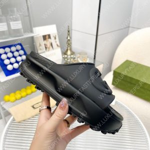 GUCCI SLIDE SANDAL BLACK 692845 - Image 7