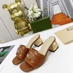 GUCCI INTERLOCKING G SANDAL BROWN 694450