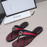 GUCCI GG WEB SANDALS BLACK KAKI/RED 612138